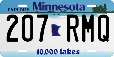MN license plate 207RMQ