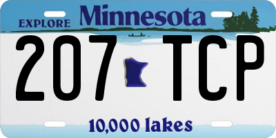 MN license plate 207TCP