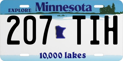MN license plate 207TIH