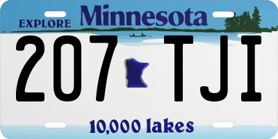 MN license plate 207TJI