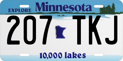 MN license plate 207TKJ