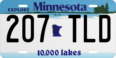 MN license plate 207TLD