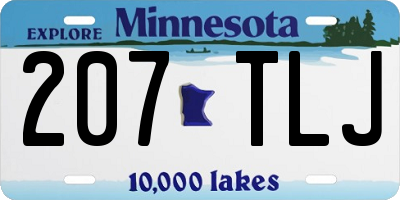 MN license plate 207TLJ