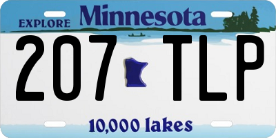MN license plate 207TLP