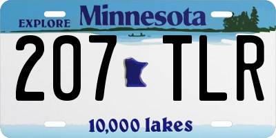 MN license plate 207TLR
