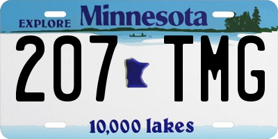 MN license plate 207TMG