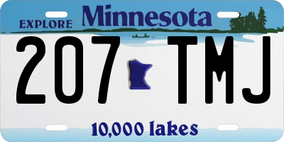 MN license plate 207TMJ