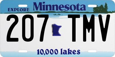 MN license plate 207TMV