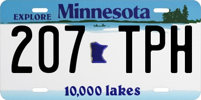 MN license plate 207TPH