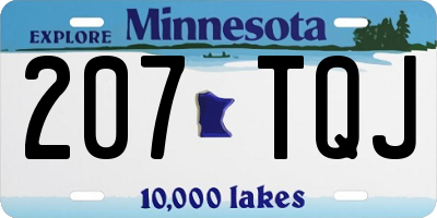 MN license plate 207TQJ