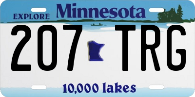 MN license plate 207TRG