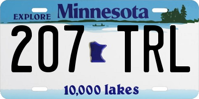 MN license plate 207TRL