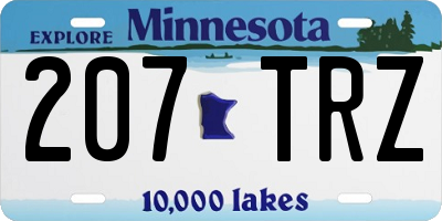 MN license plate 207TRZ