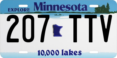 MN license plate 207TTV
