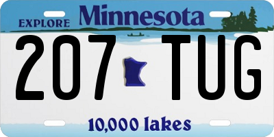 MN license plate 207TUG