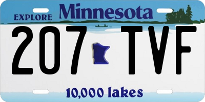 MN license plate 207TVF