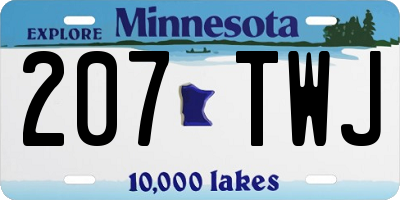MN license plate 207TWJ