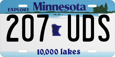 MN license plate 207UDS