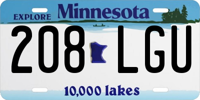 MN license plate 208LGU