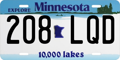 MN license plate 208LQD