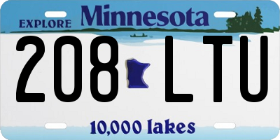 MN license plate 208LTU