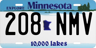 MN license plate 208NMV