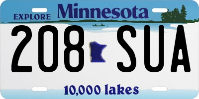 MN license plate 208SUA