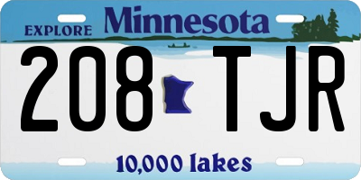 MN license plate 208TJR