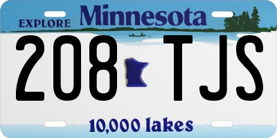 MN license plate 208TJS
