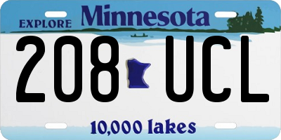 MN license plate 208UCL