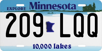 MN license plate 209LQQ