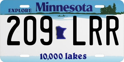 MN license plate 209LRR