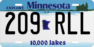 MN license plate 209RLL