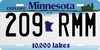 MN license plate 209RMM
