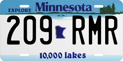 MN license plate 209RMR