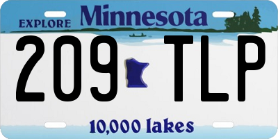 MN license plate 209TLP