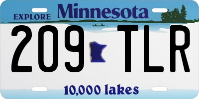 MN license plate 209TLR