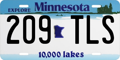 MN license plate 209TLS
