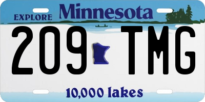 MN license plate 209TMG