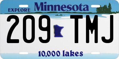 MN license plate 209TMJ