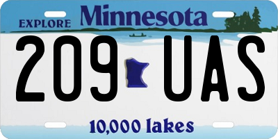 MN license plate 209UAS