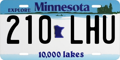 MN license plate 210LHU