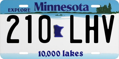 MN license plate 210LHV
