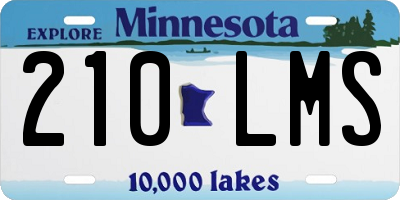 MN license plate 210LMS