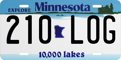 MN license plate 210LOG