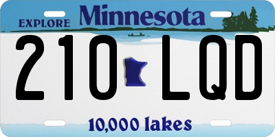 MN license plate 210LQD