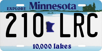 MN license plate 210LRC