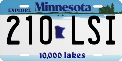 MN license plate 210LSI