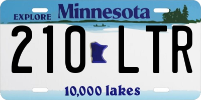 MN license plate 210LTR