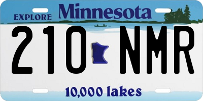MN license plate 210NMR